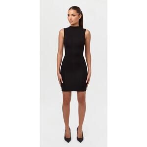 Naked Wardrobe sleeveless mini dress ladies black Sz Large LBD Office party